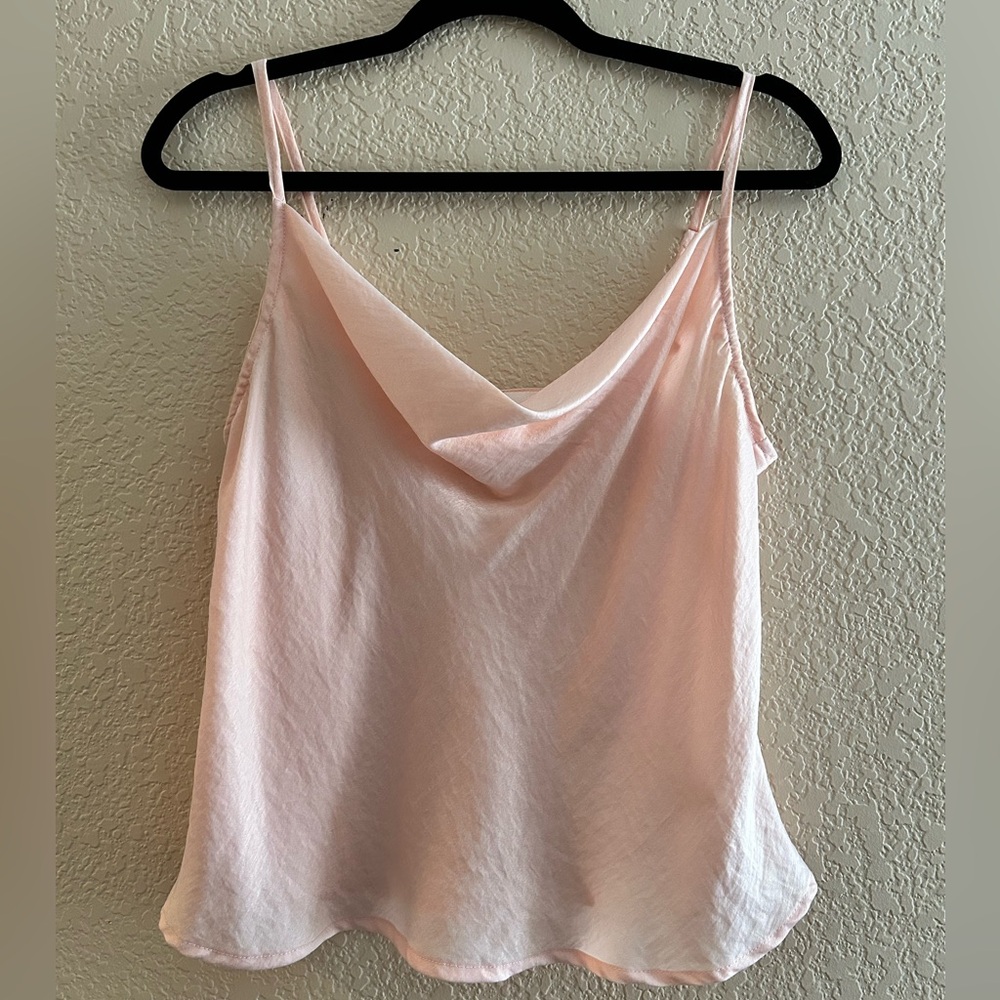 Hiatus Blush Cowl Neck Camisole Size M